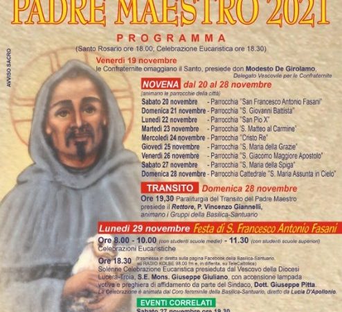 Festa del Padre Maestro 2021