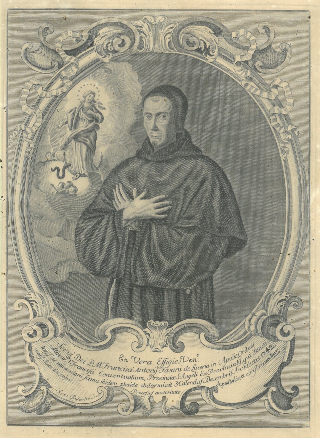 39° Canonizzazione – En Vera Effigie P. M. Francisci Antonij Fasani